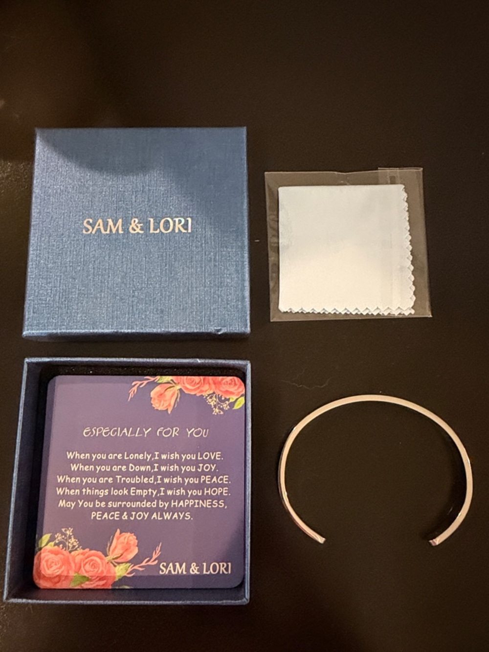 NIB SAM & LORI Beautiful Girl Cuff Bracelet